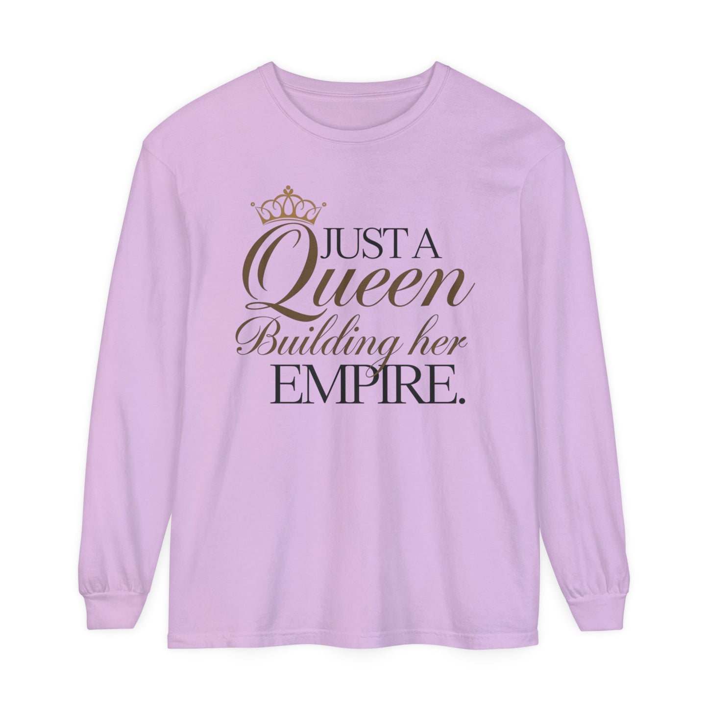 Just A Women Garment-dyed Long Sleeve T-Shirt