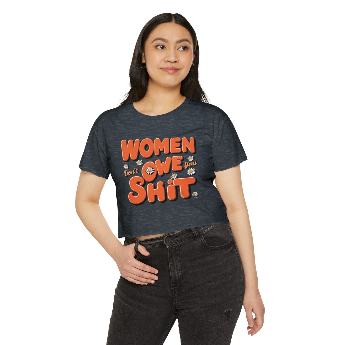 Women Don't Women's Festival Crop Top