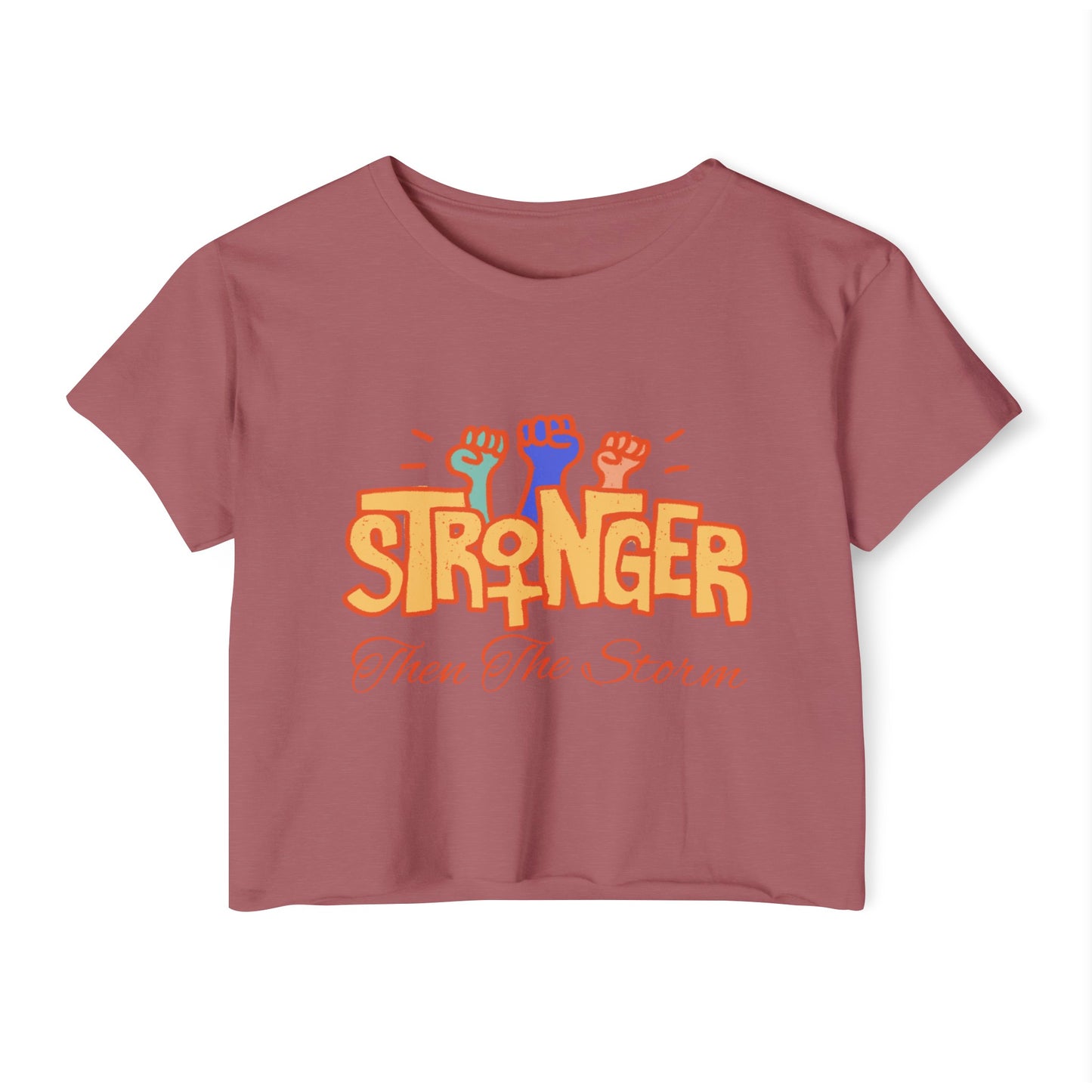 Stronger than women's Women's Festival Crop Top