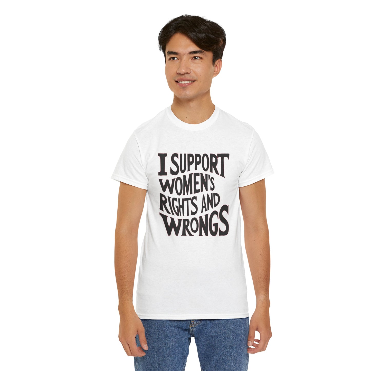 I Support Printed T Shirt with Hearts