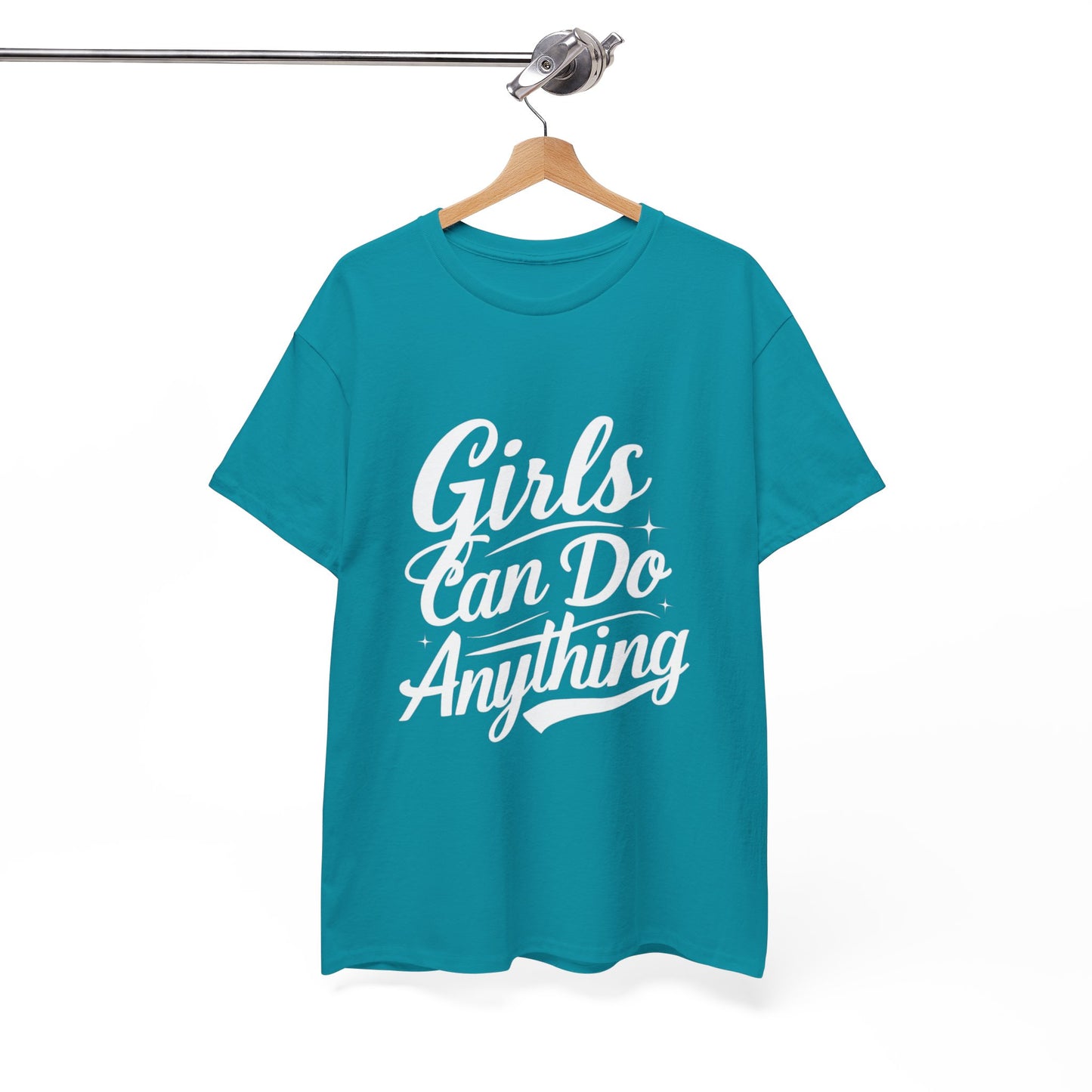 Girls Can Do Anything Women Heavy Cotton Tee