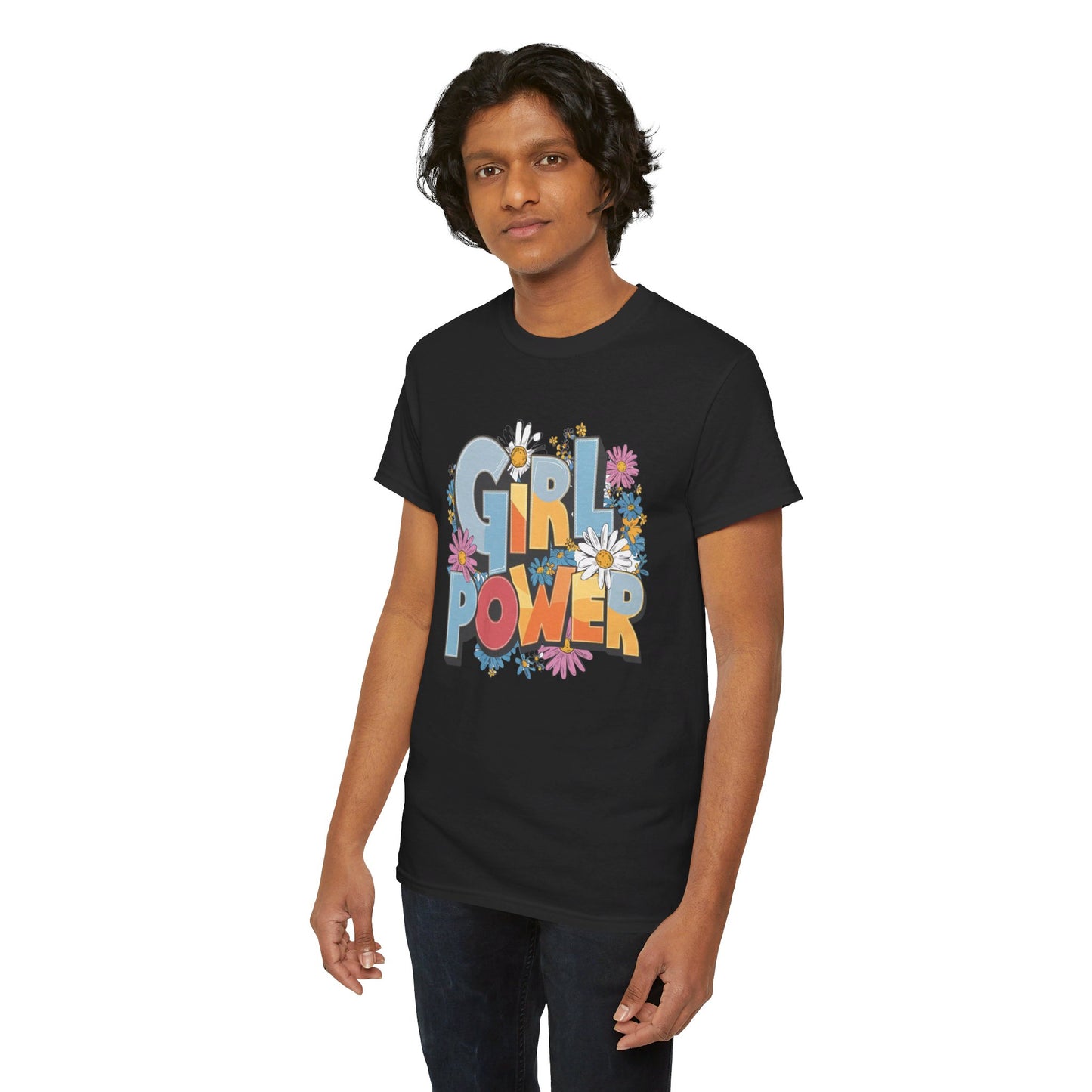 Girl Power Women Heavy Cotton Tee