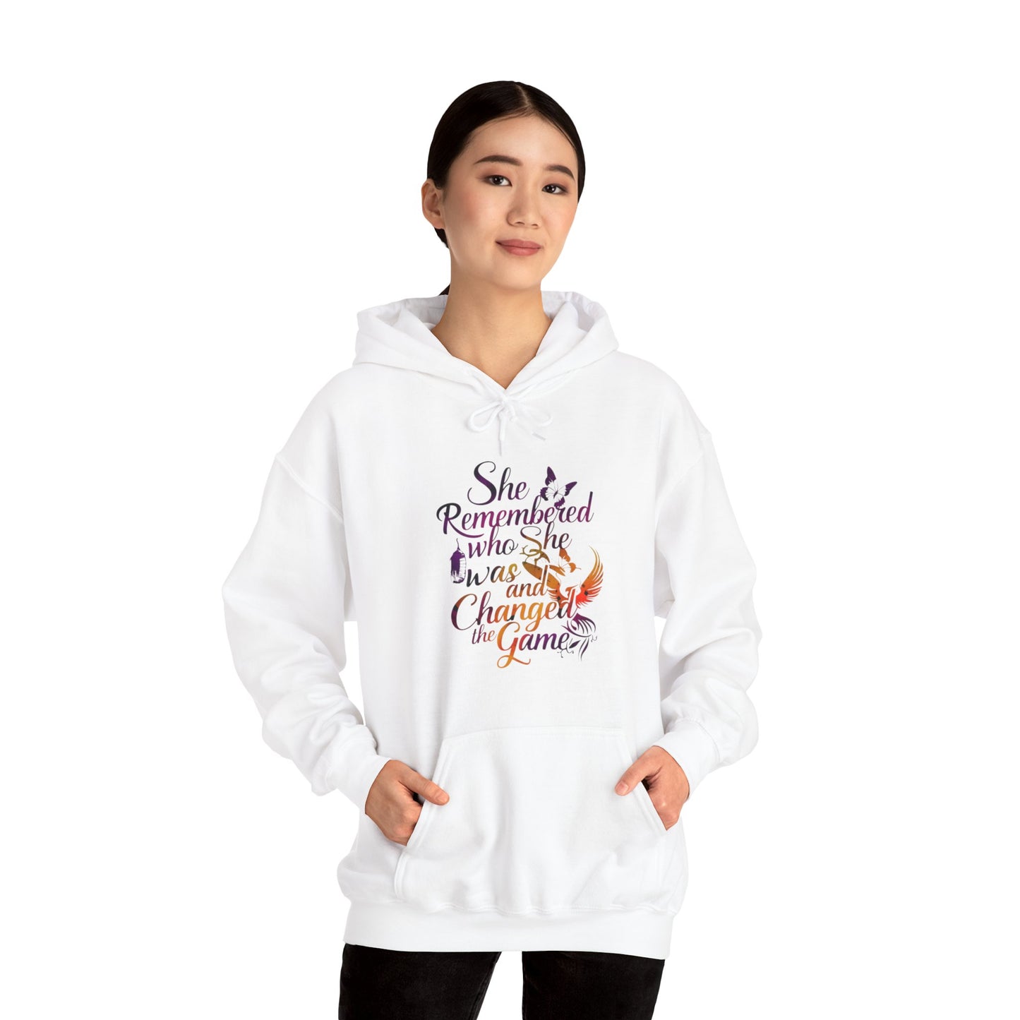 She Remembered Printed Unisex Heavy Blend™ Hooded Sweatshirt