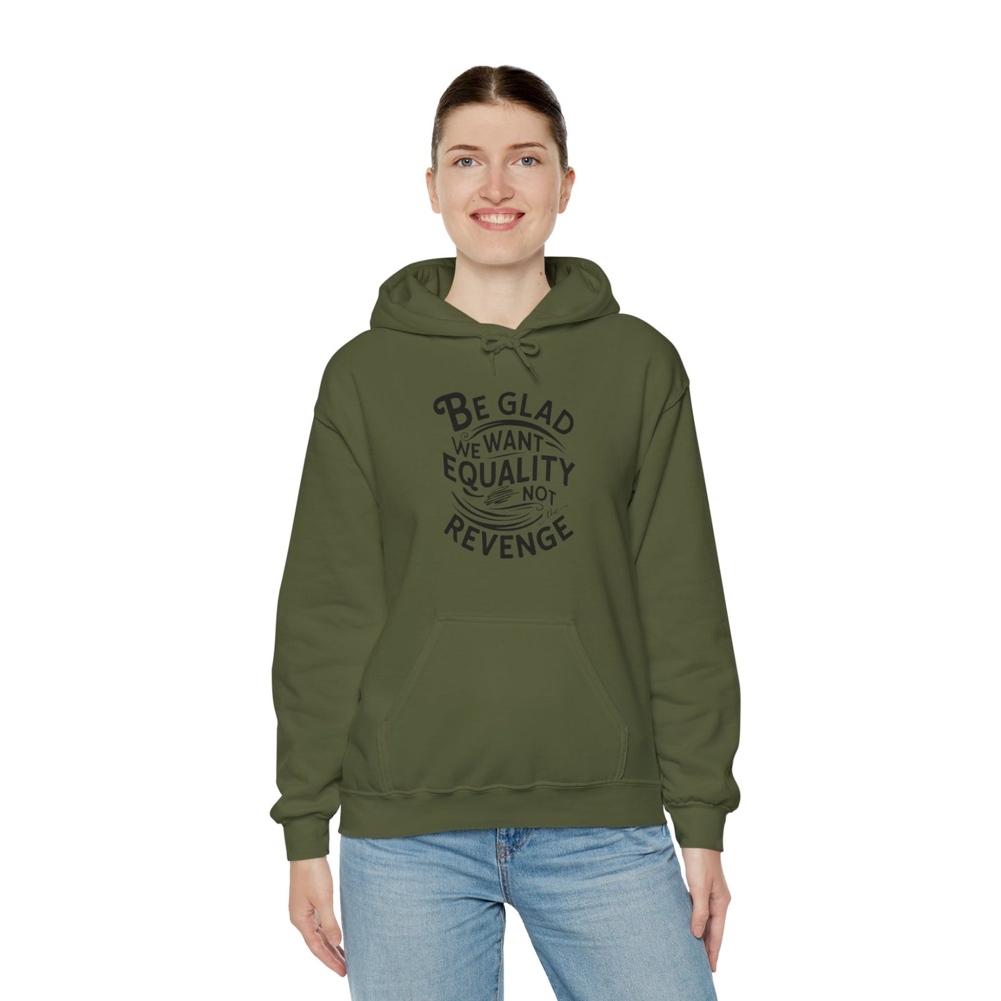 Be Glad Printed Unisex Heavy Blend™ Hooded Sweatshirt