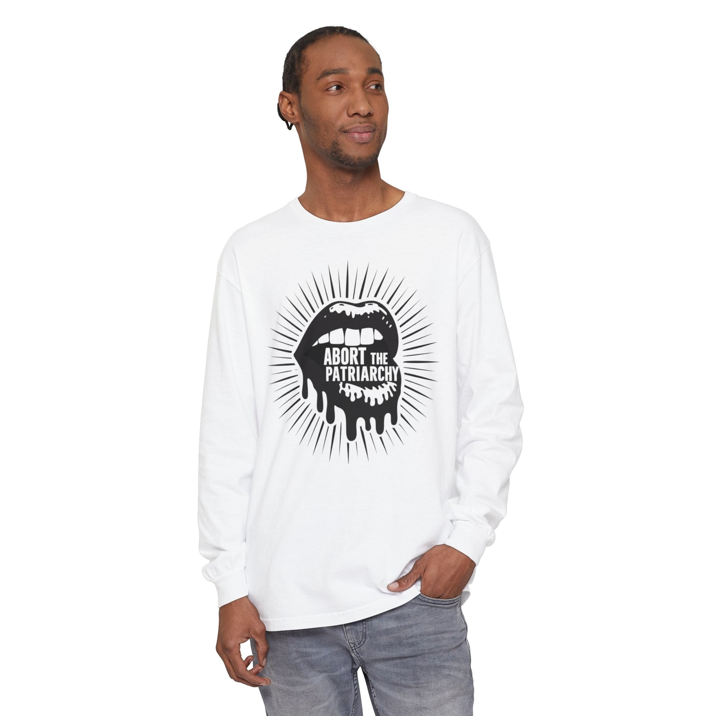 Abort The Women Garment-dyed Long Sleeve T-Shirt