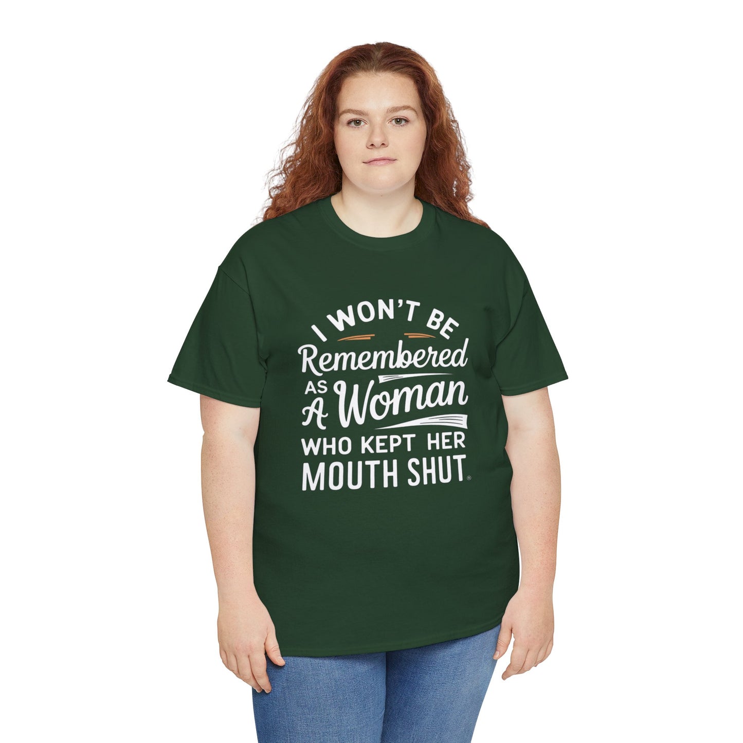 I WON'T Be Printed  T Shirt with Hearts