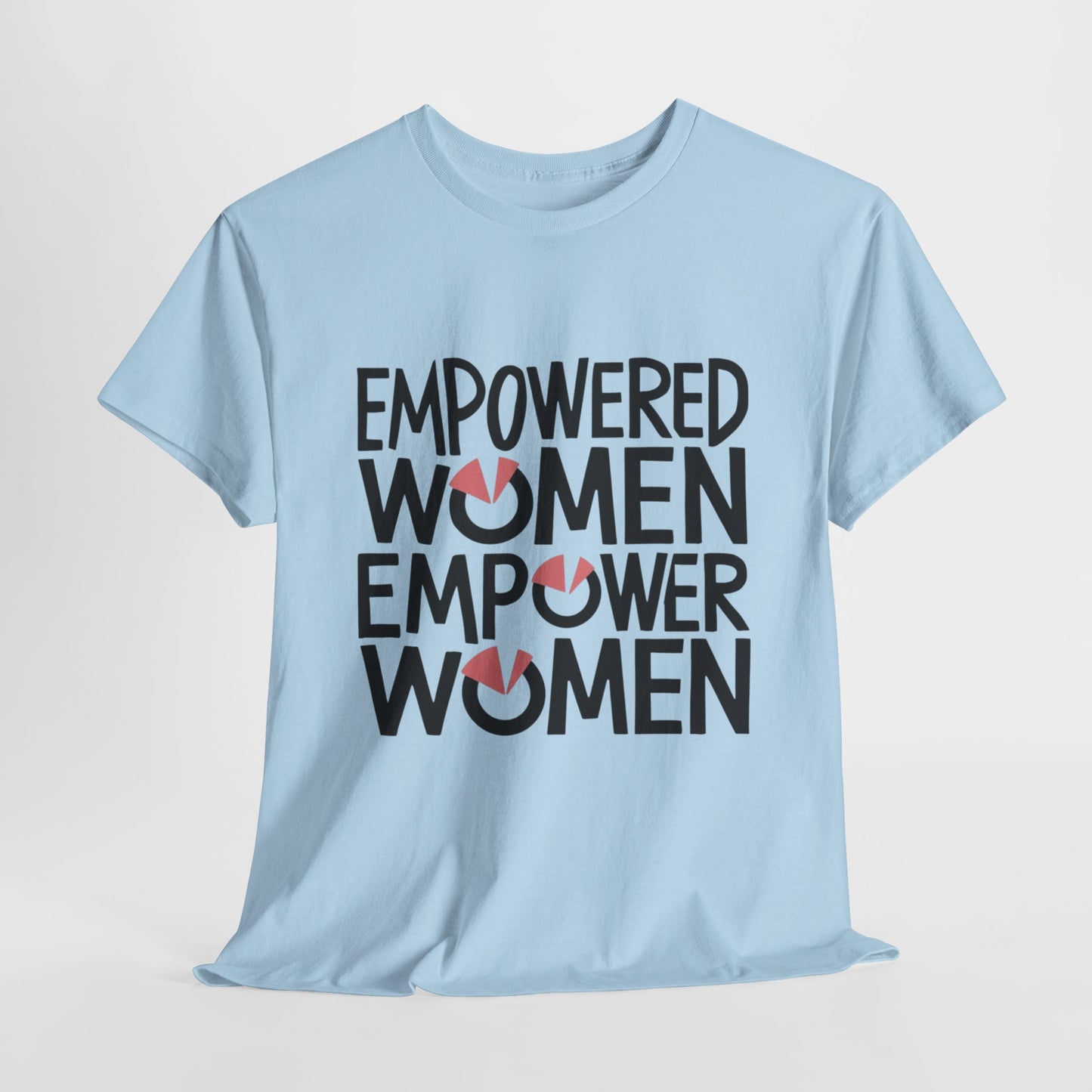 Empowered Printed T Shirt with Hearts