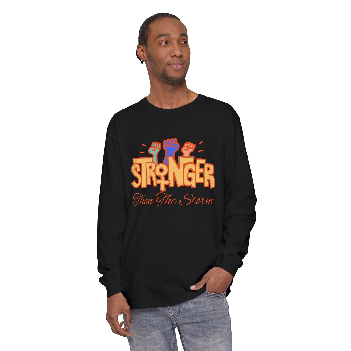stronger than the Women Garment-dyed Long Sleeve T-Shirt