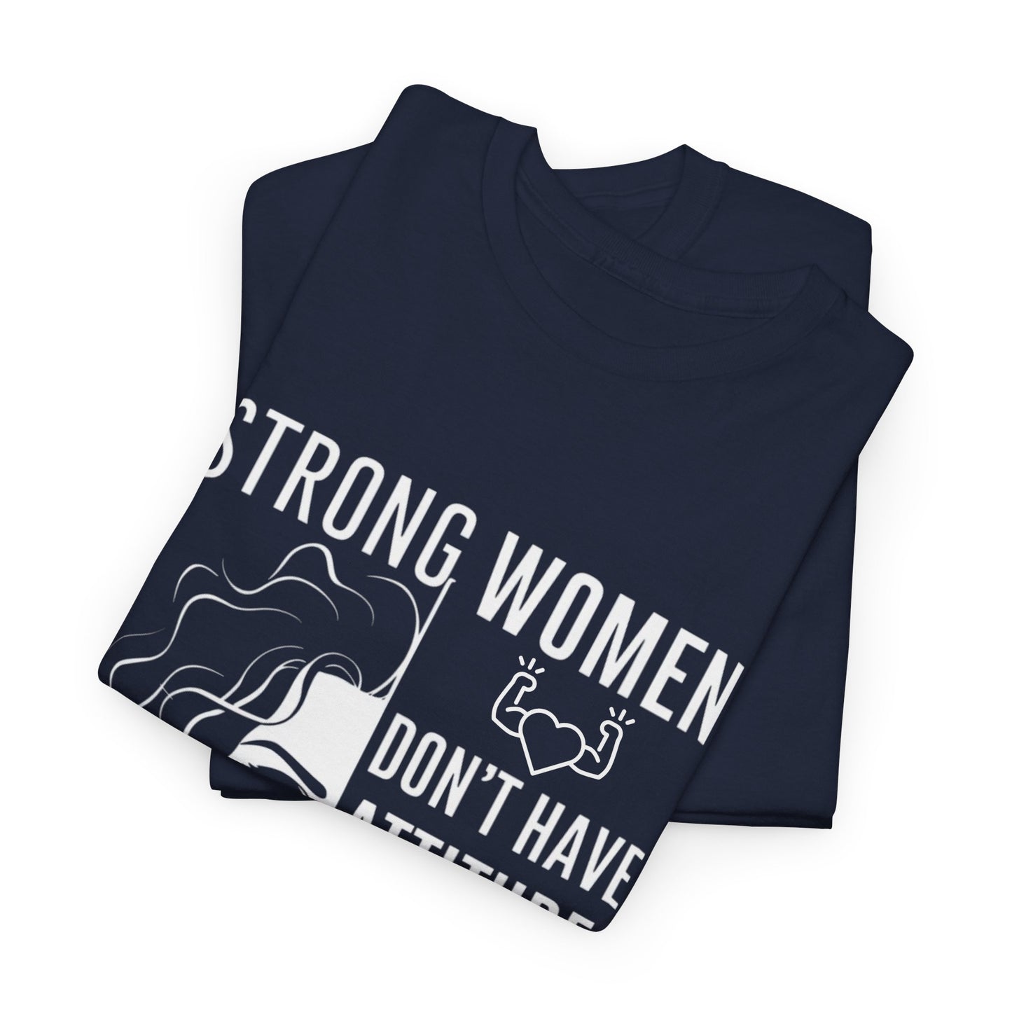 Strong Women Printed T Shirt with Hearts