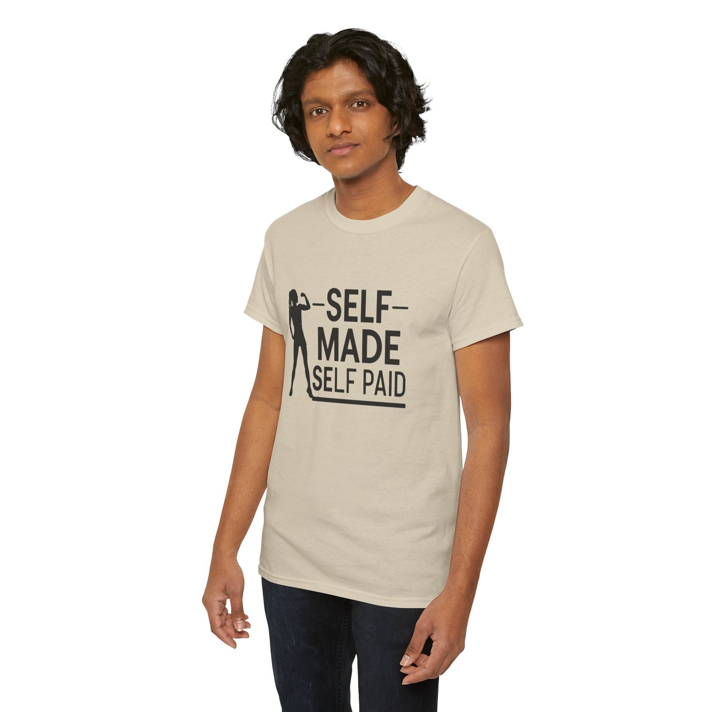 Self Made Printed T Shirt with Hearts