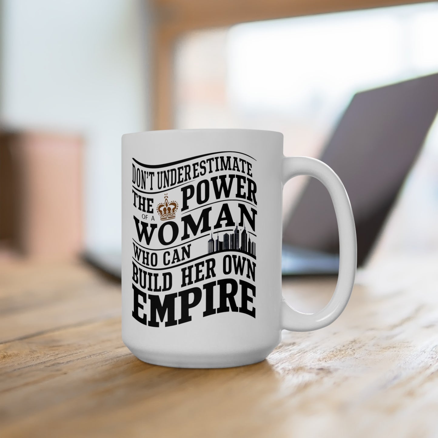 Don't Underestimate Printed Ceramic Mug, (11oz, 15oz)