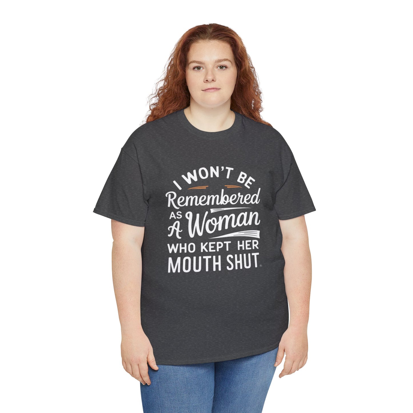 I WON'T Be Printed  T Shirt with Hearts