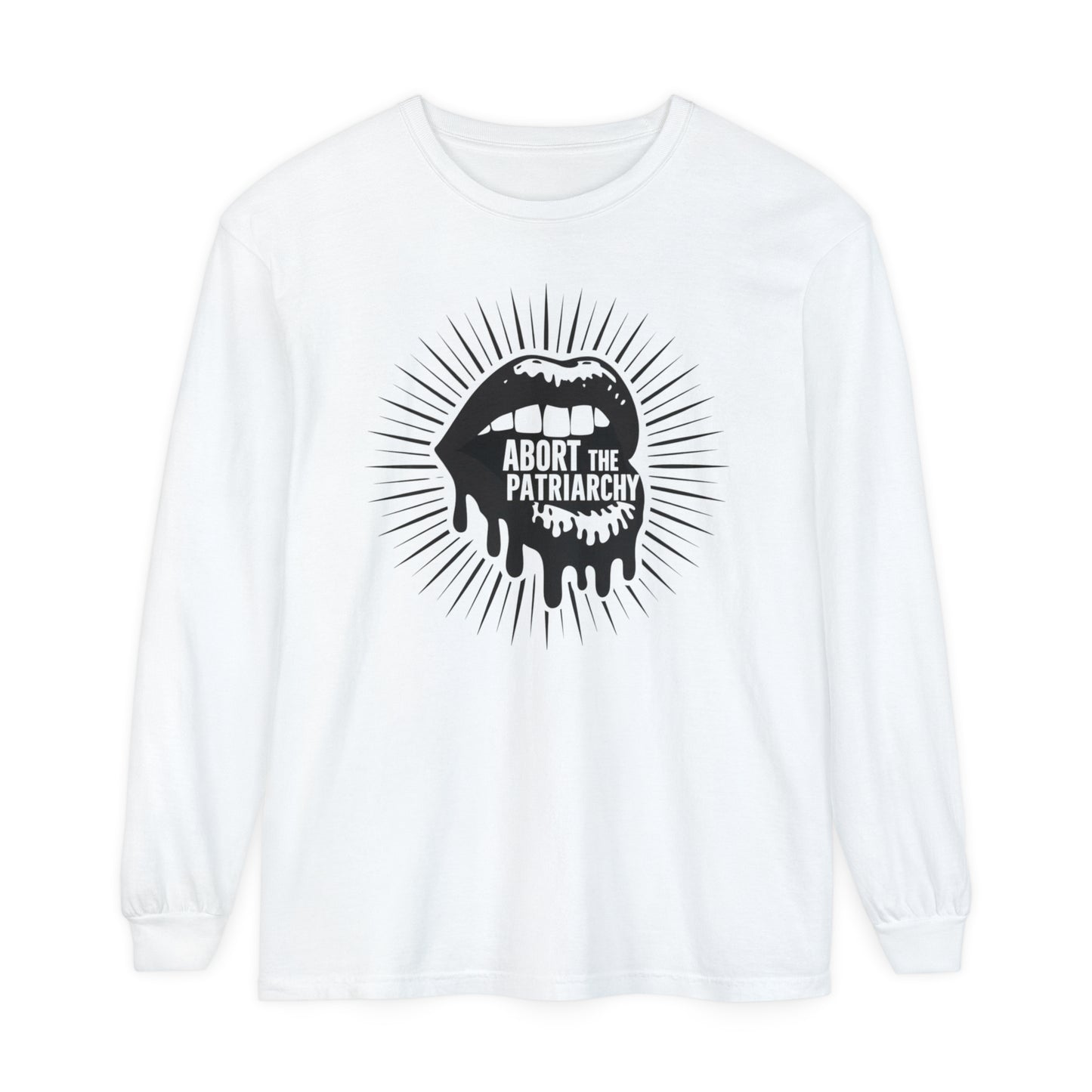 Abort The Women Garment-dyed Long Sleeve T-Shirt