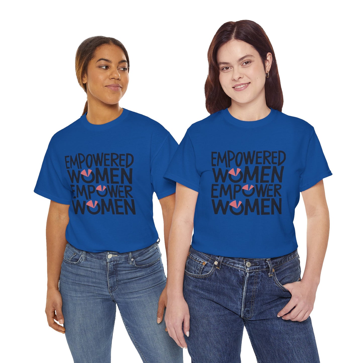 Empowered Printed T Shirt with Hearts