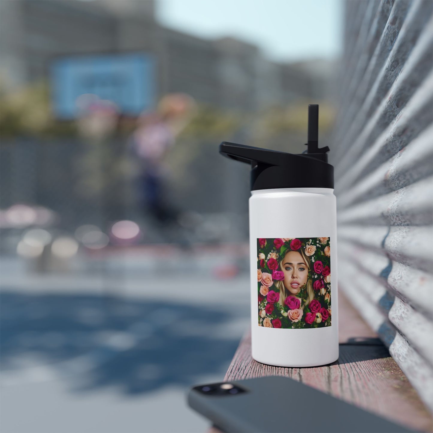 Women Stainless Steel Water Bottle, Standard Lid