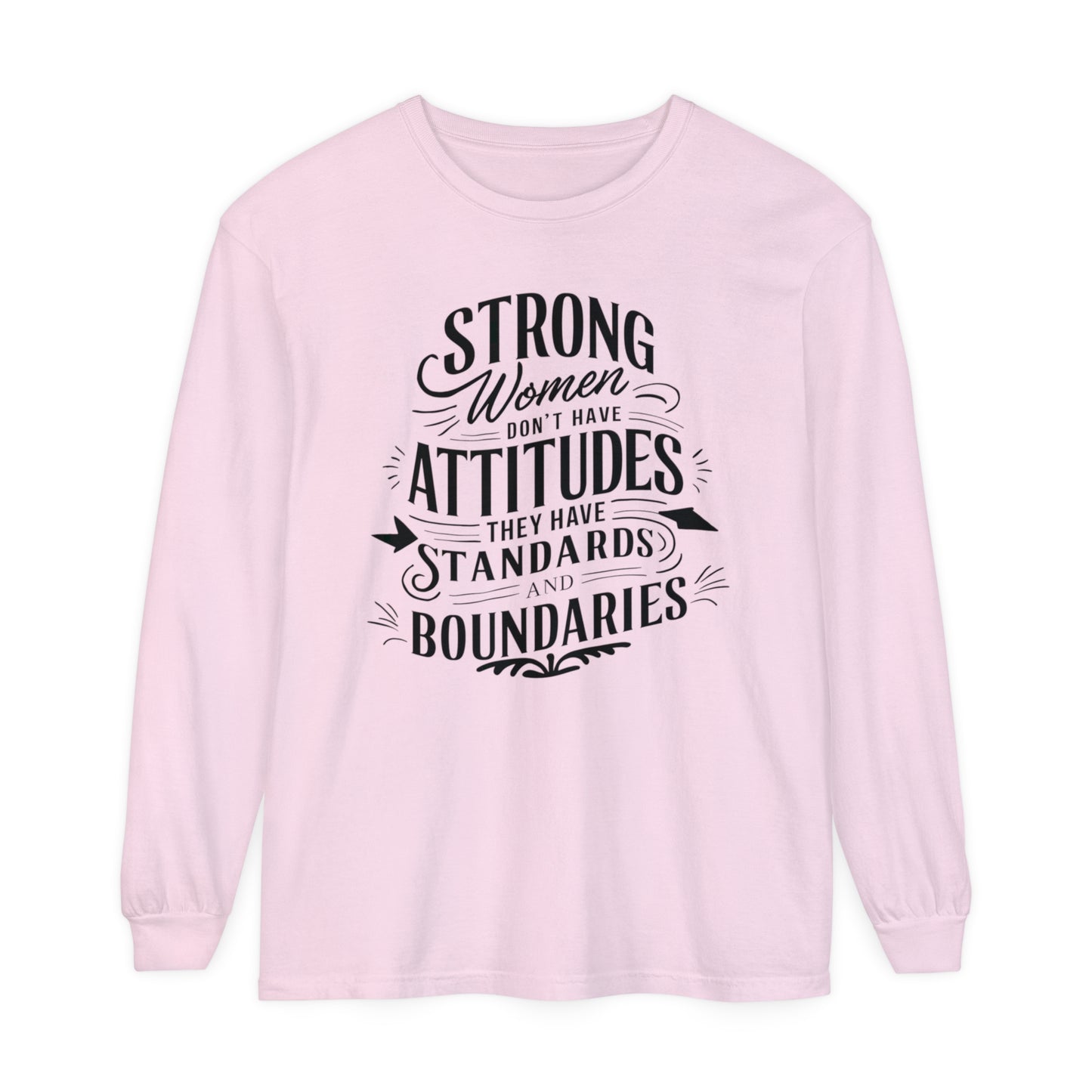 Strong Women Women Garment-dyed Long Sleeve T-Shirt