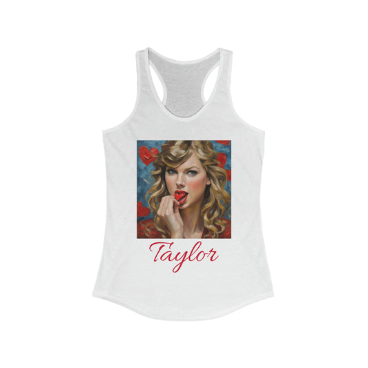 Taylor Swift Tank Top with Hearts