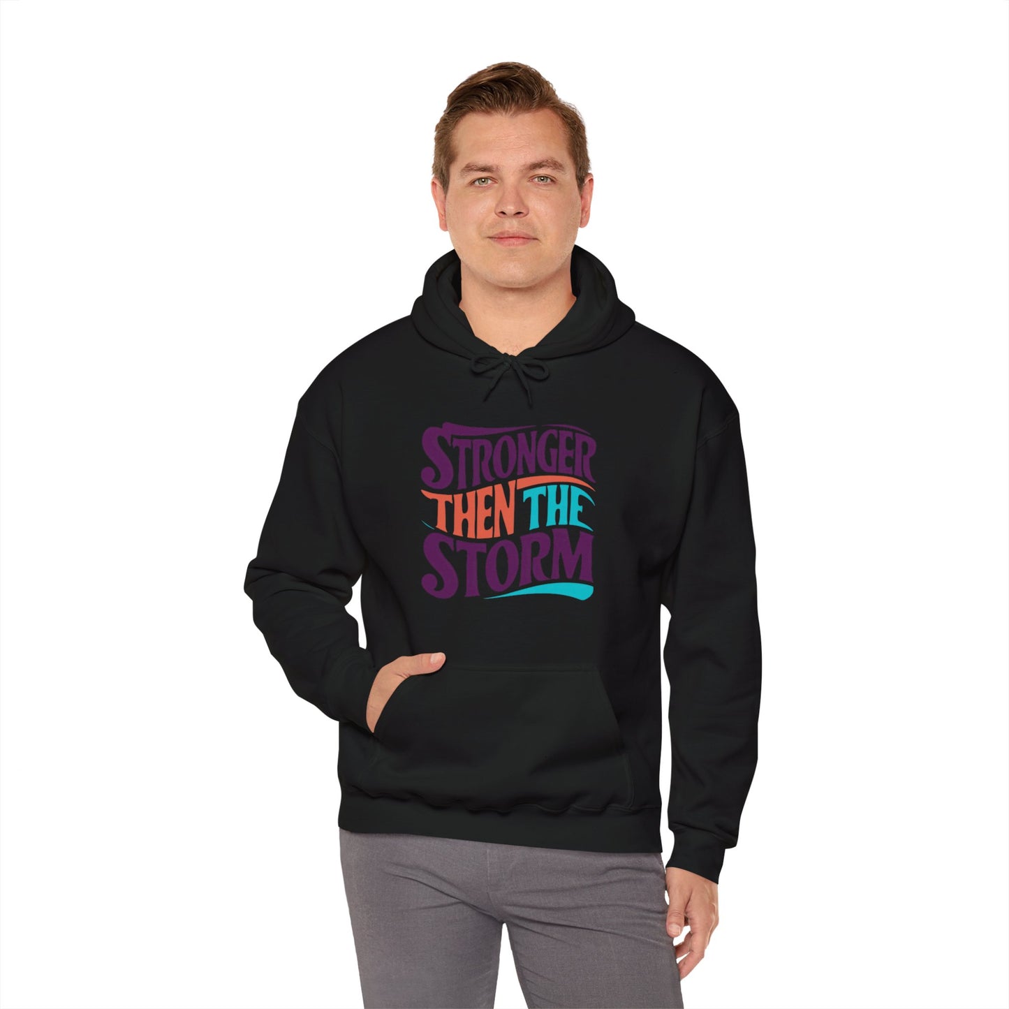 Stronger Than The Storm Unisex Heavy Blend™ Hooded Sweatshirt