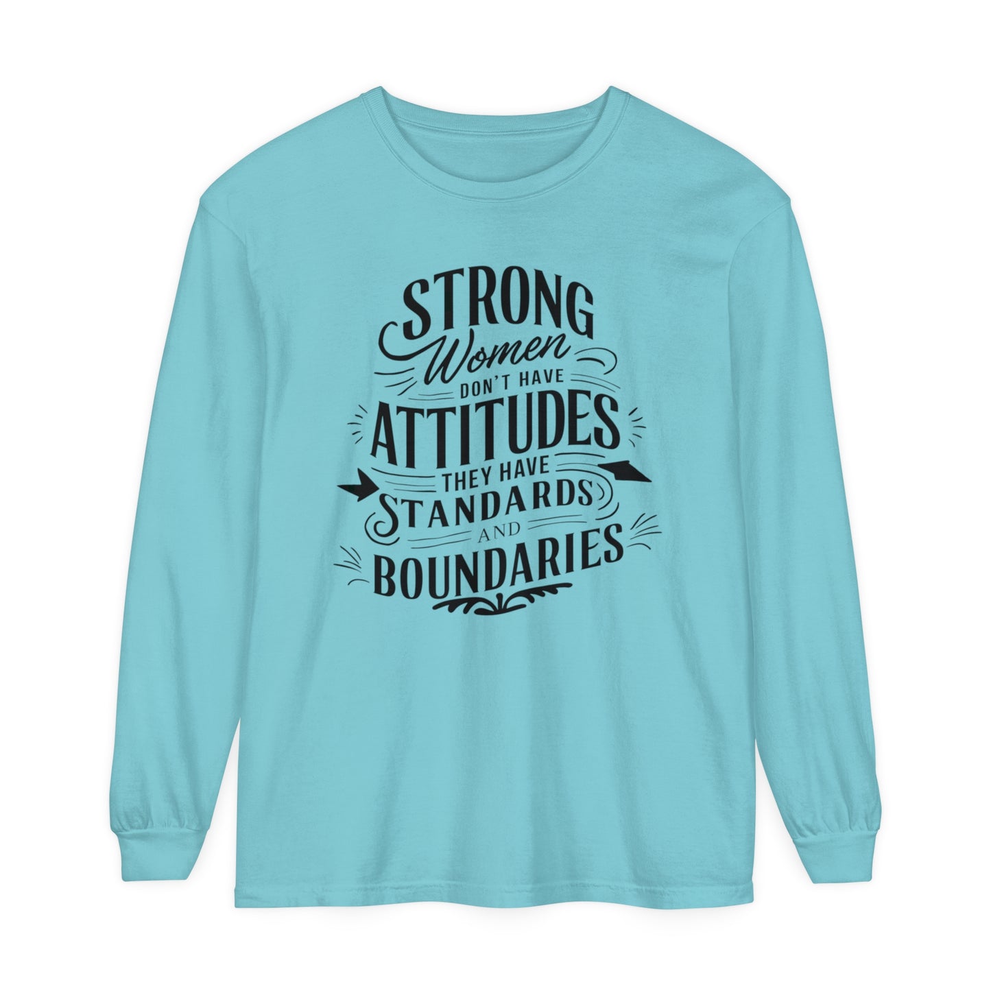 Strong Women Women Garment-dyed Long Sleeve T-Shirt