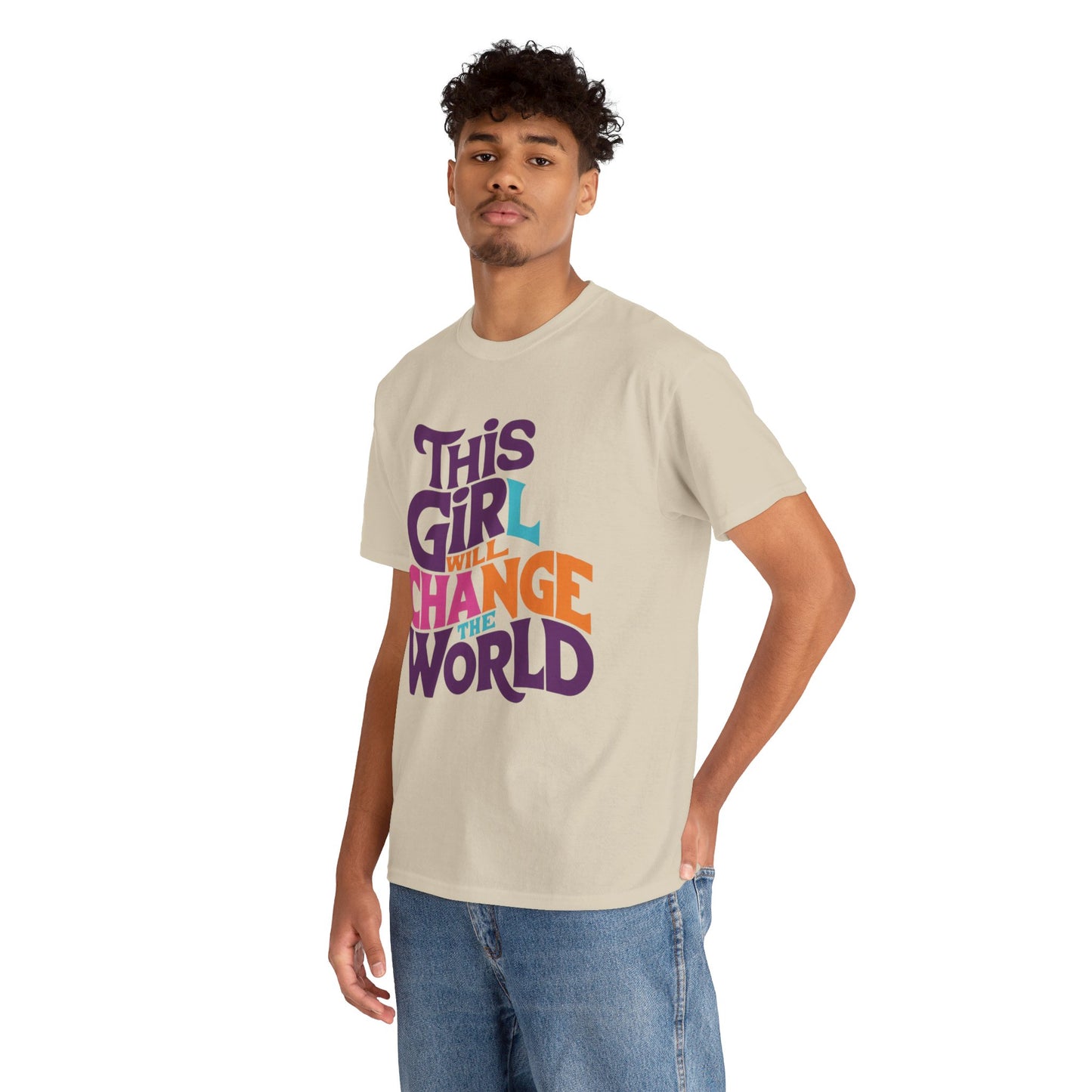 This Girl Printed  T Shirt with Hearts