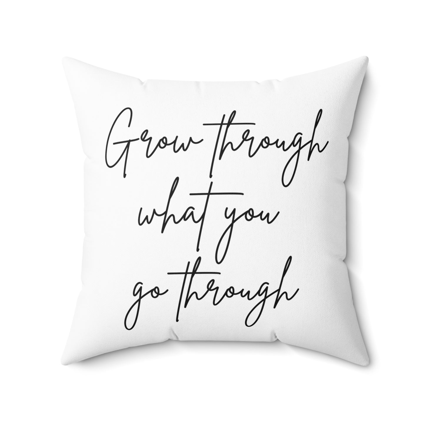 Grow Through Spun Polyester Square Pillow
