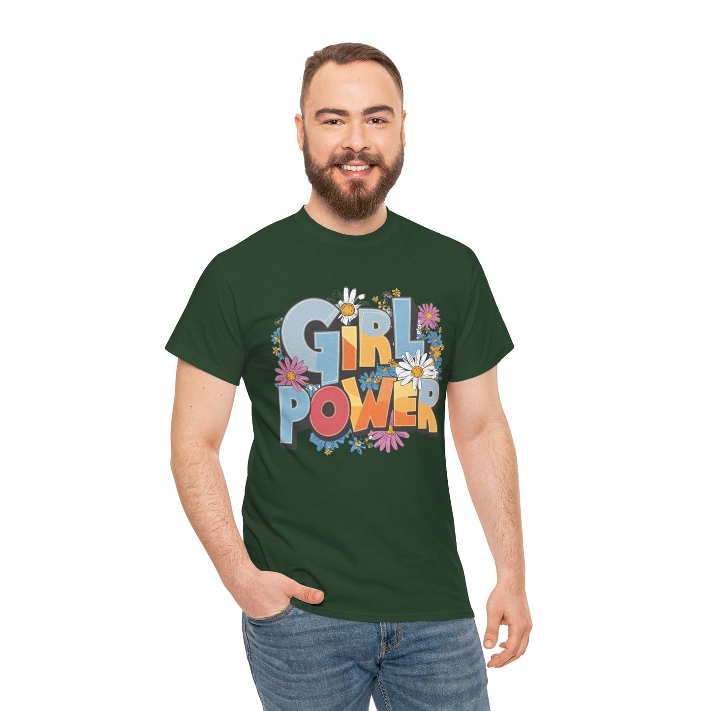 Girl Power Women Heavy Cotton Tee