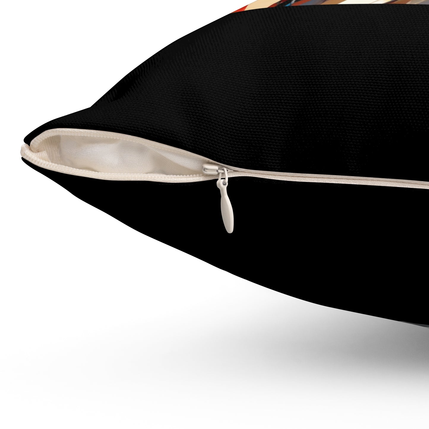 Women Spun Polyester Square Pillow