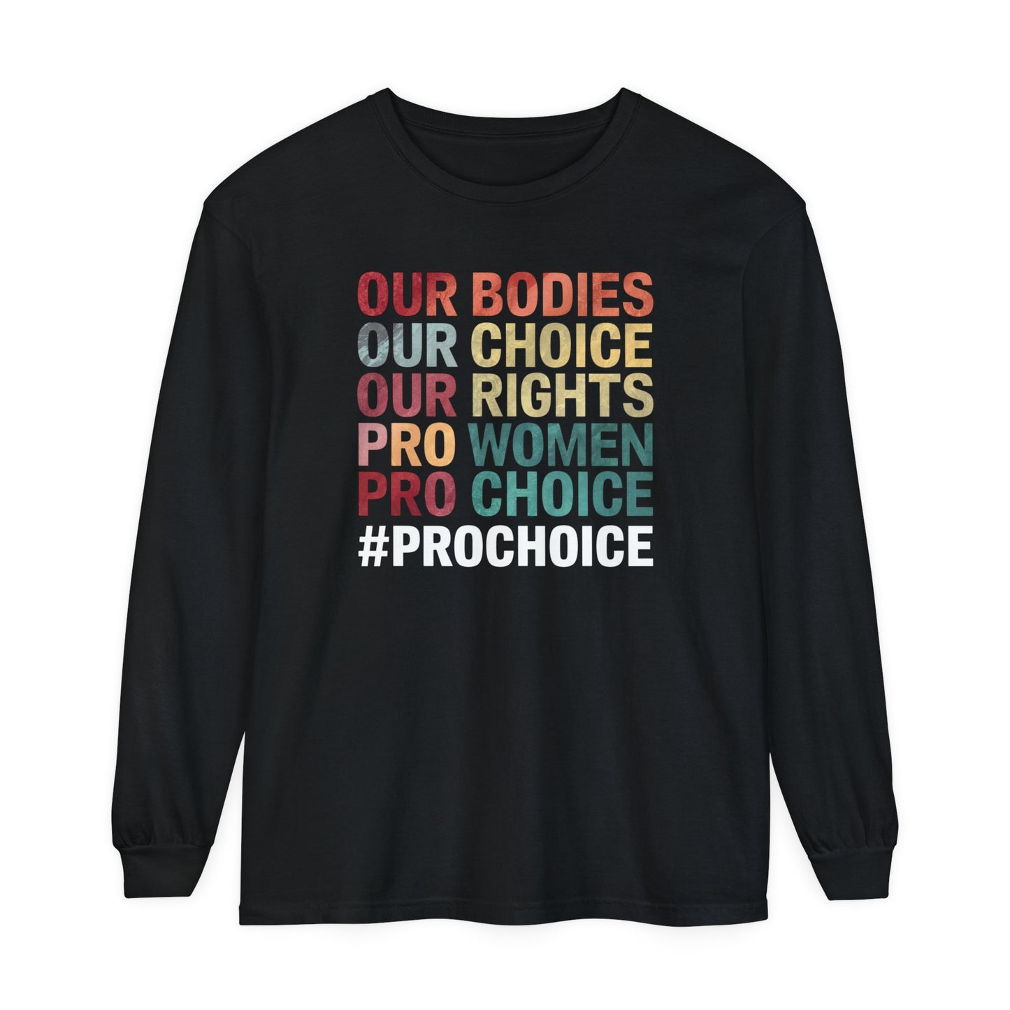 Our Bodies Women Garment-dyed Long Sleeve T-Shirt