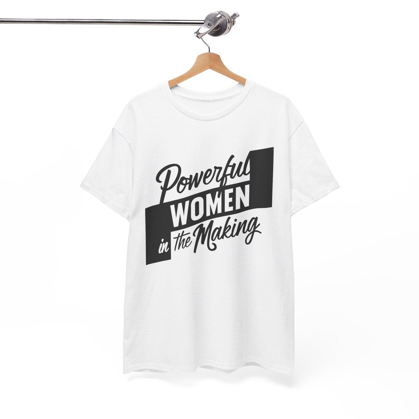 Powerful Women Printed T Shirt with Hearts