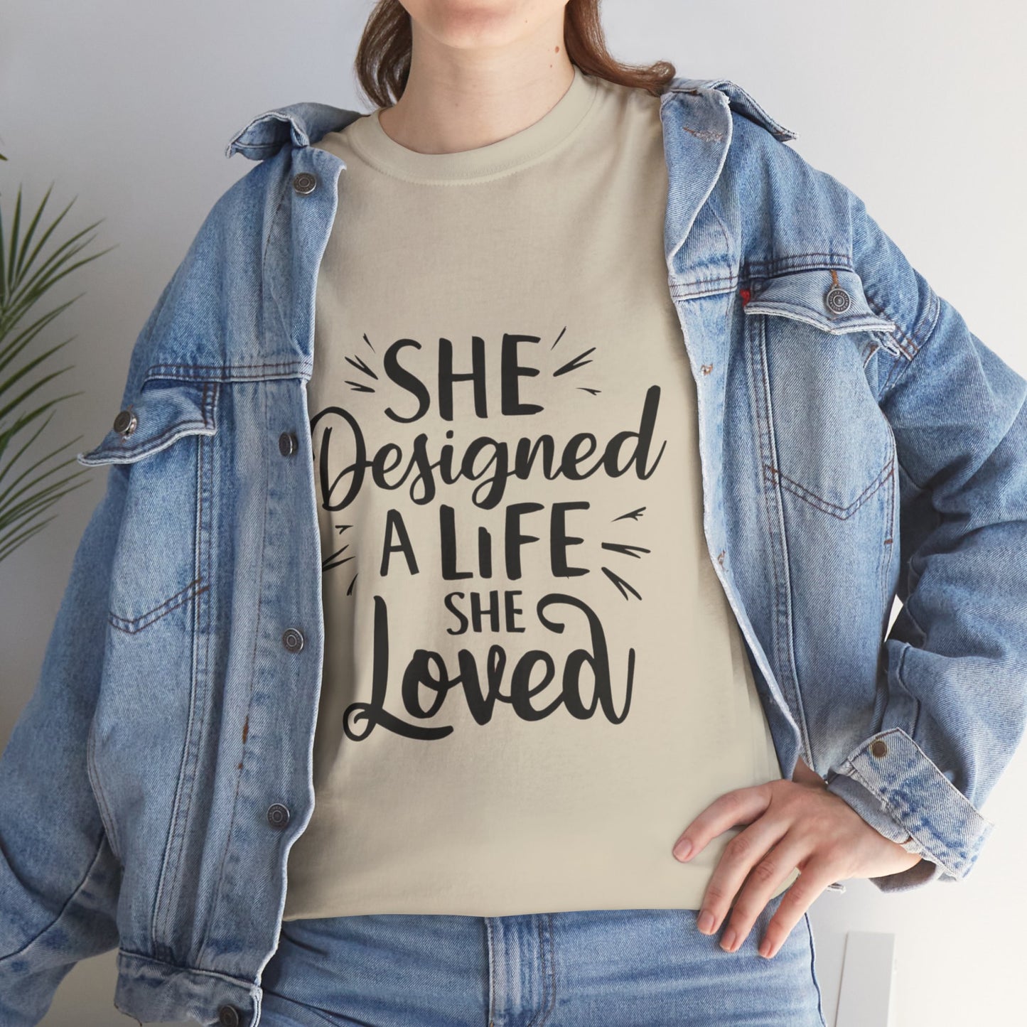 She Designed A Life T Shirt with Hearts