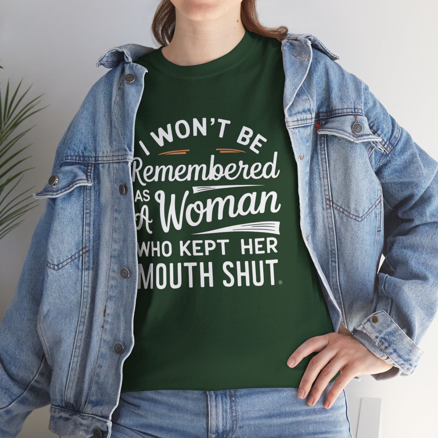 I WON'T Be Printed  T Shirt with Hearts