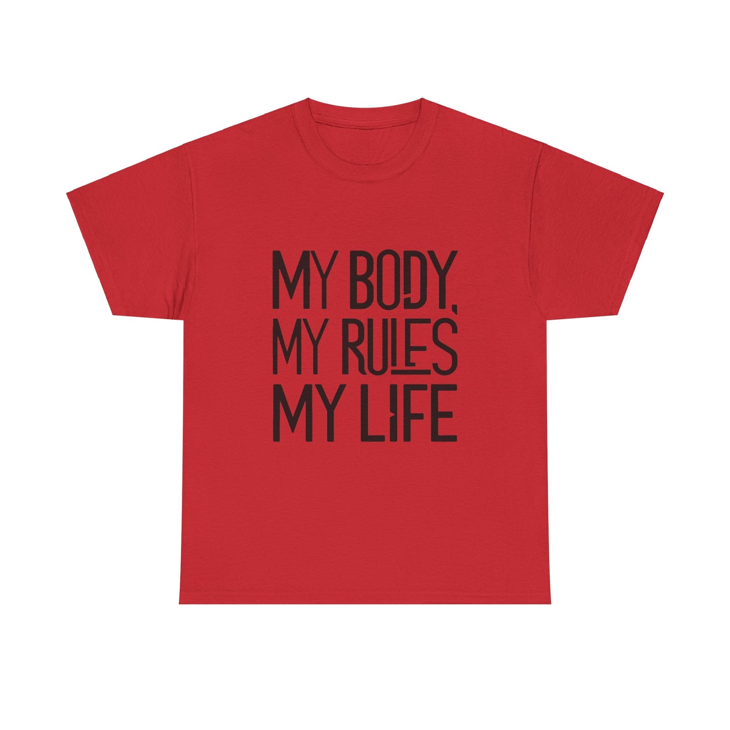 My Body, My Rules Women Heavy Cotton Tee