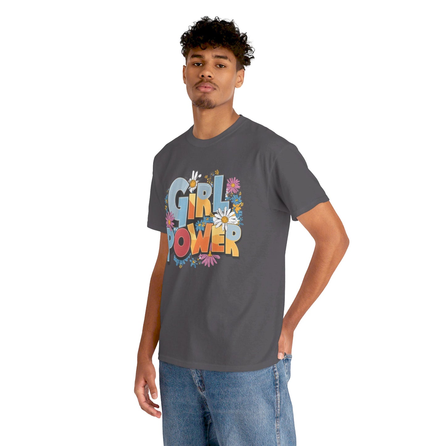 Girl Power Women Heavy Cotton Tee