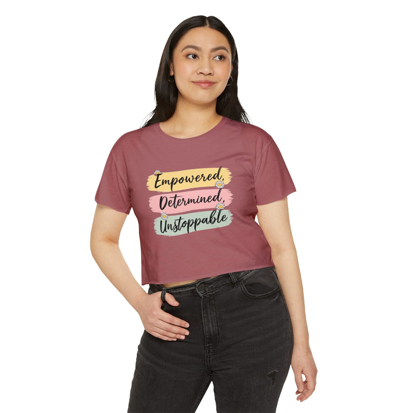 Empowered Women's Festival Crop Top