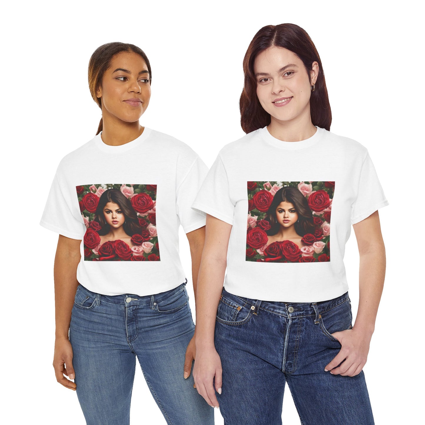 Selena Gomez T Shirt with Hearts