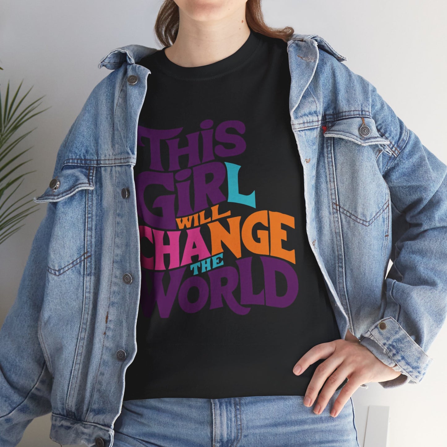 This Girl Printed  T Shirt with Hearts