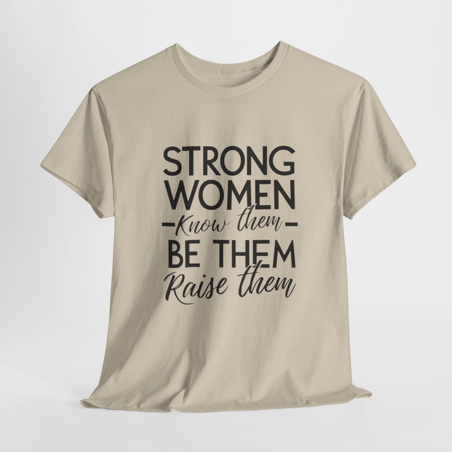 Strong Women Printed T Shirt with Hearts