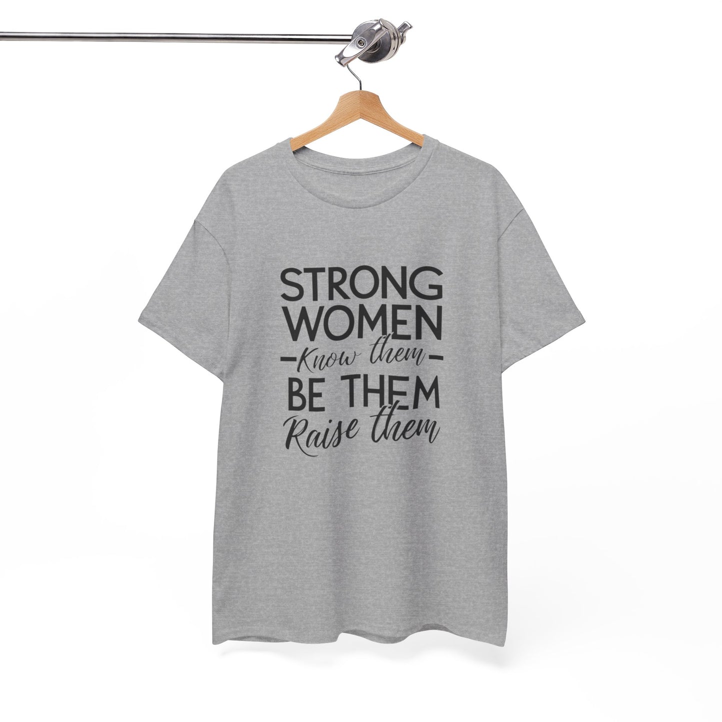 Strong Women Printed T Shirt with Hearts
