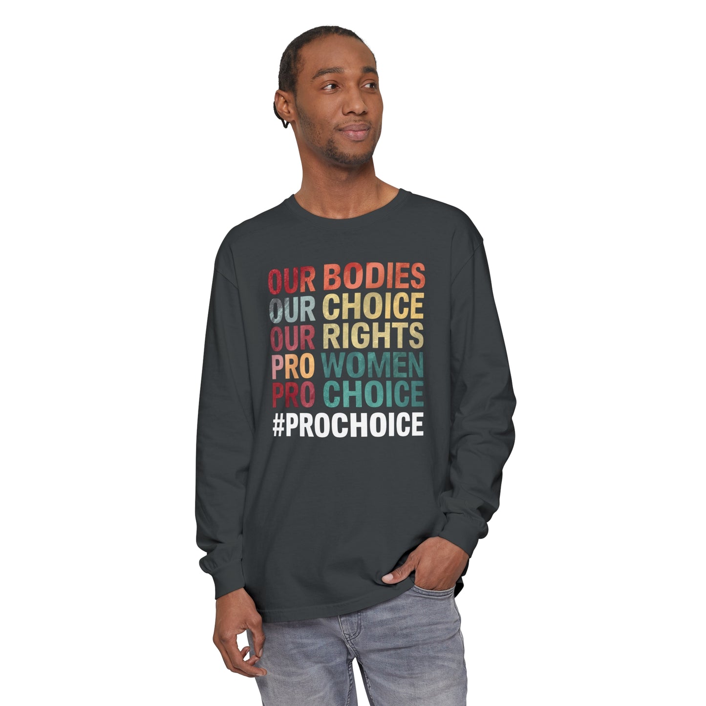 Our Bodies Women Garment-dyed Long Sleeve T-Shirt