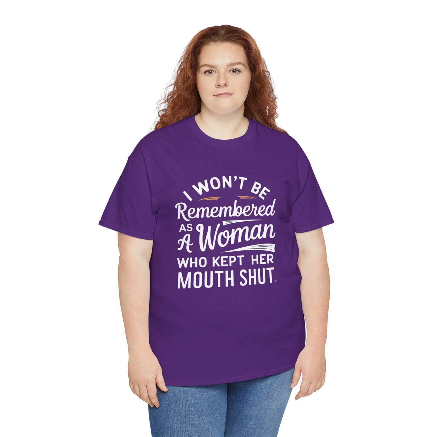 I WON'T Be Printed  T Shirt with Hearts