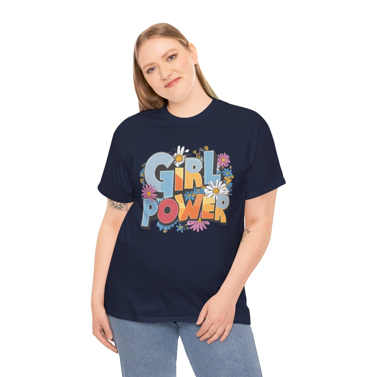 Girl Power Women Heavy Cotton Tee