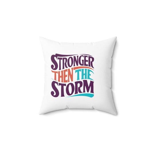 Stronger Spun Polyester Square Pillow