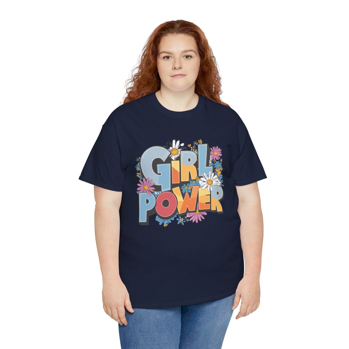Girl Power Women Heavy Cotton Tee