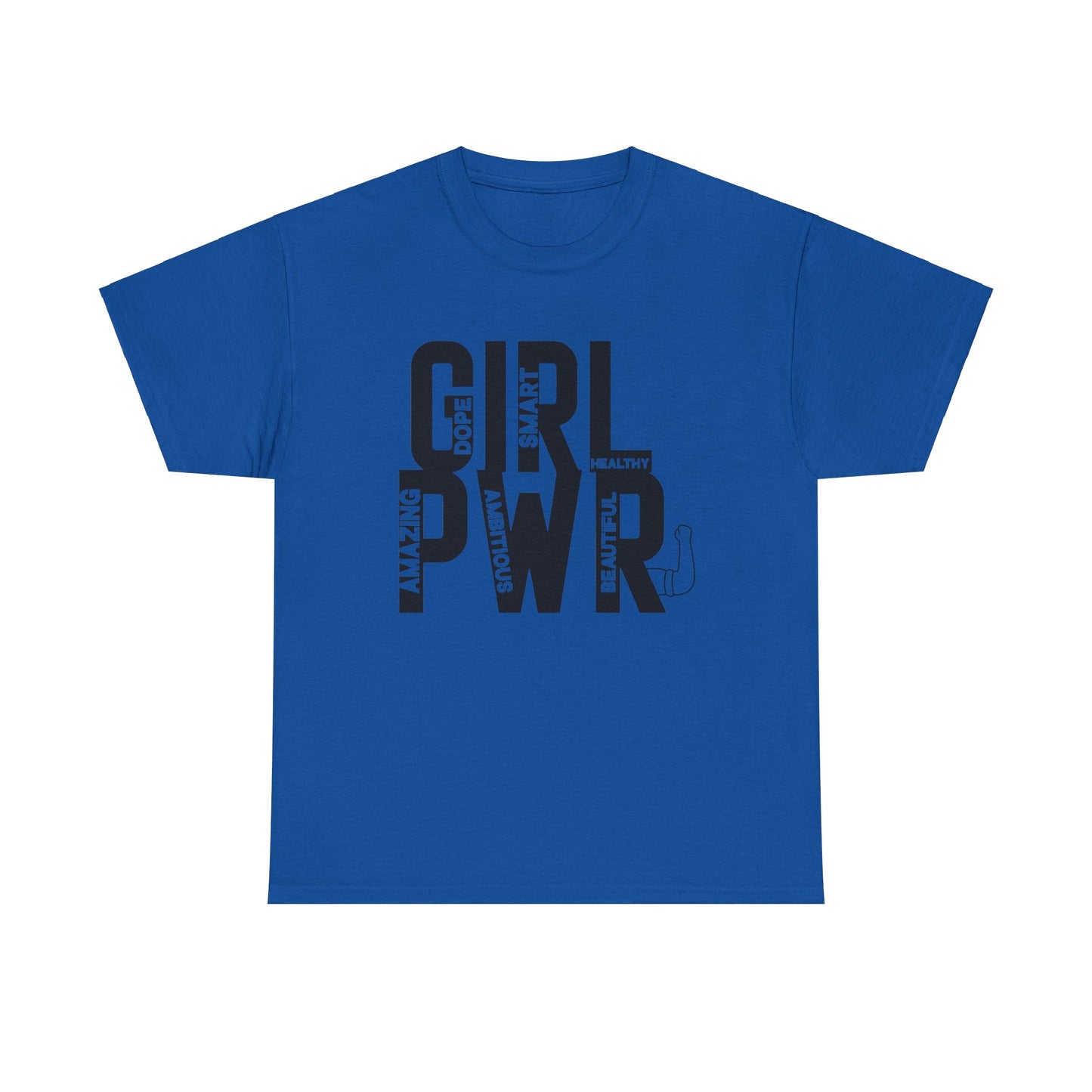 GIRL PWR Printed T Shirt with Hearts