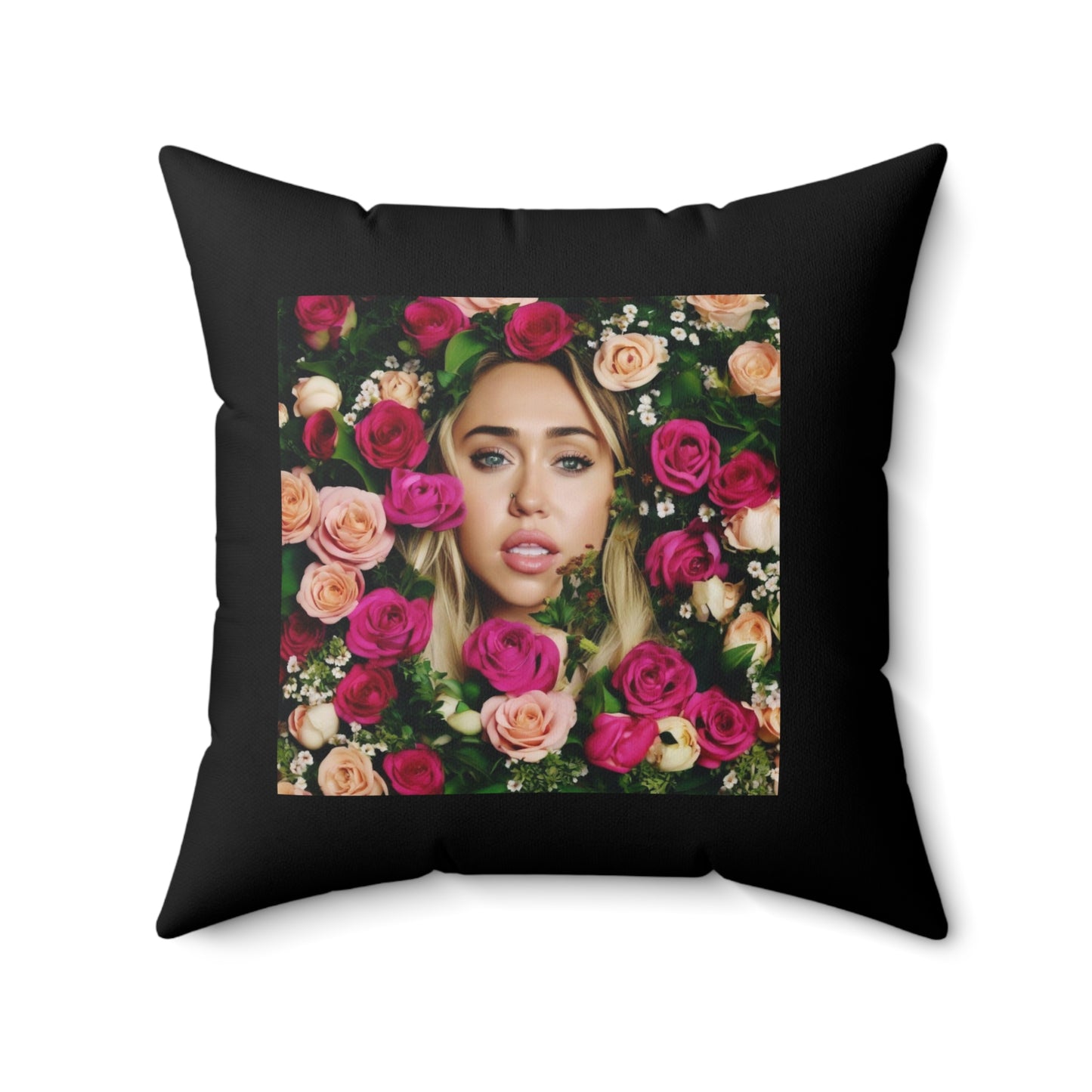 Women Spun Polyester Square Pillow