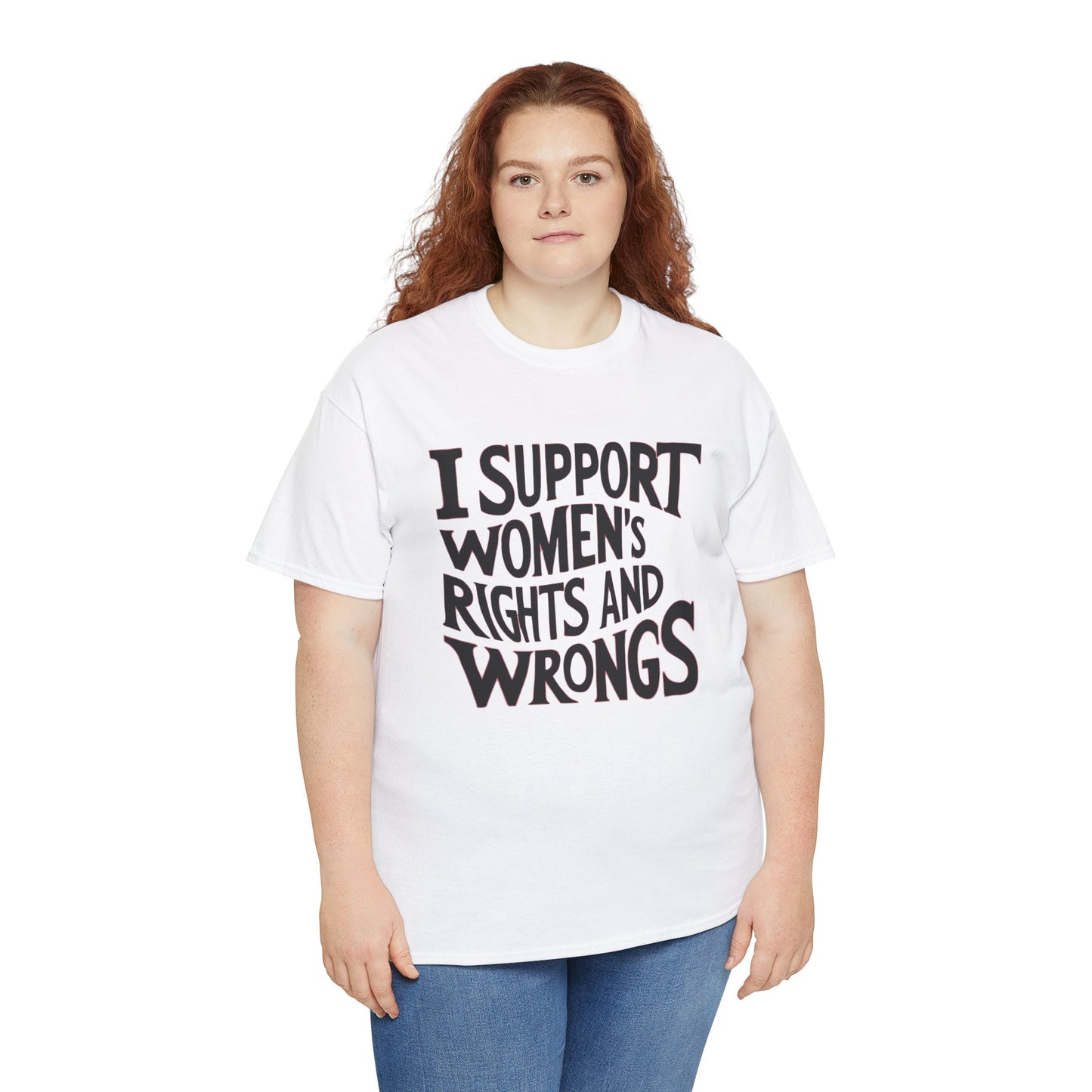 I Support Printed T Shirt with Hearts