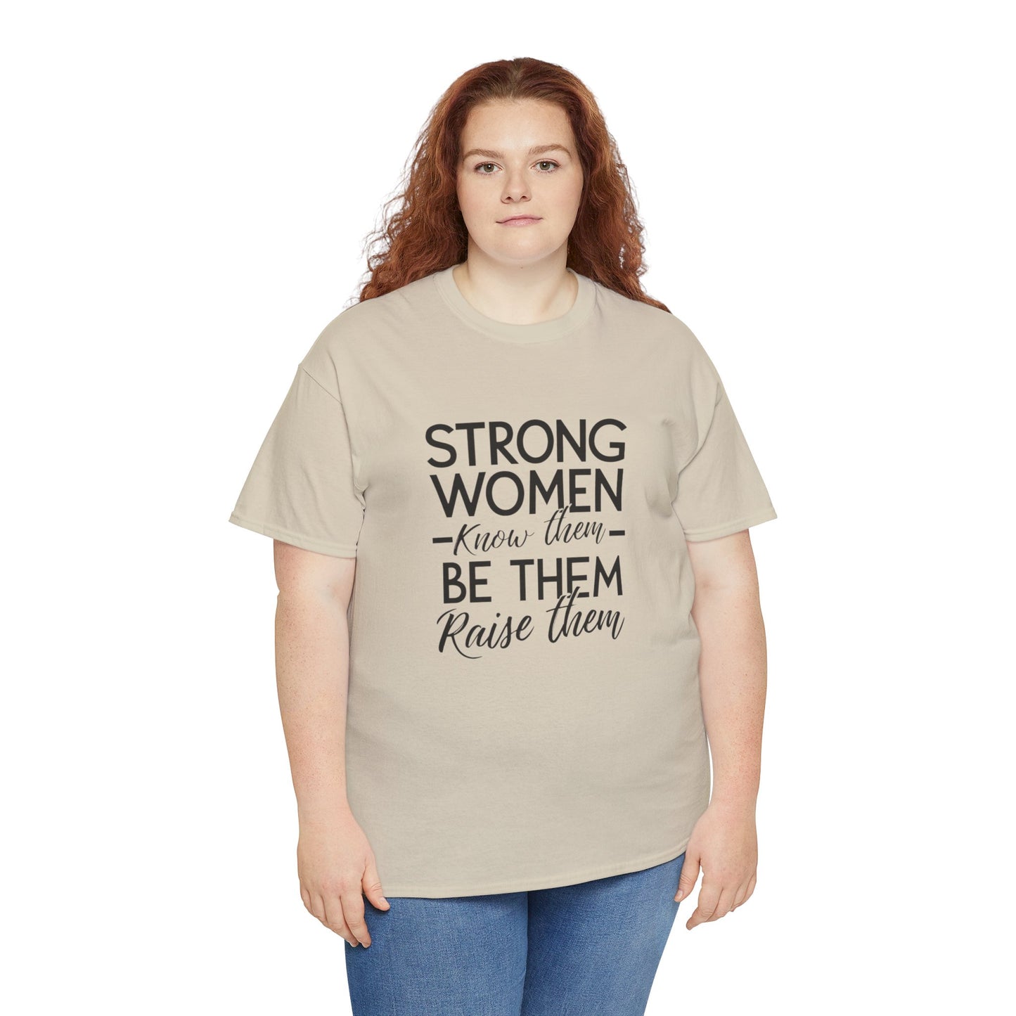 Strong Women Printed T Shirt with Hearts