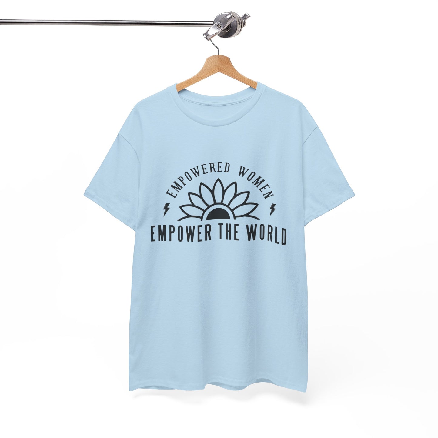 Empowered Women Printed T Shirt with Hearts