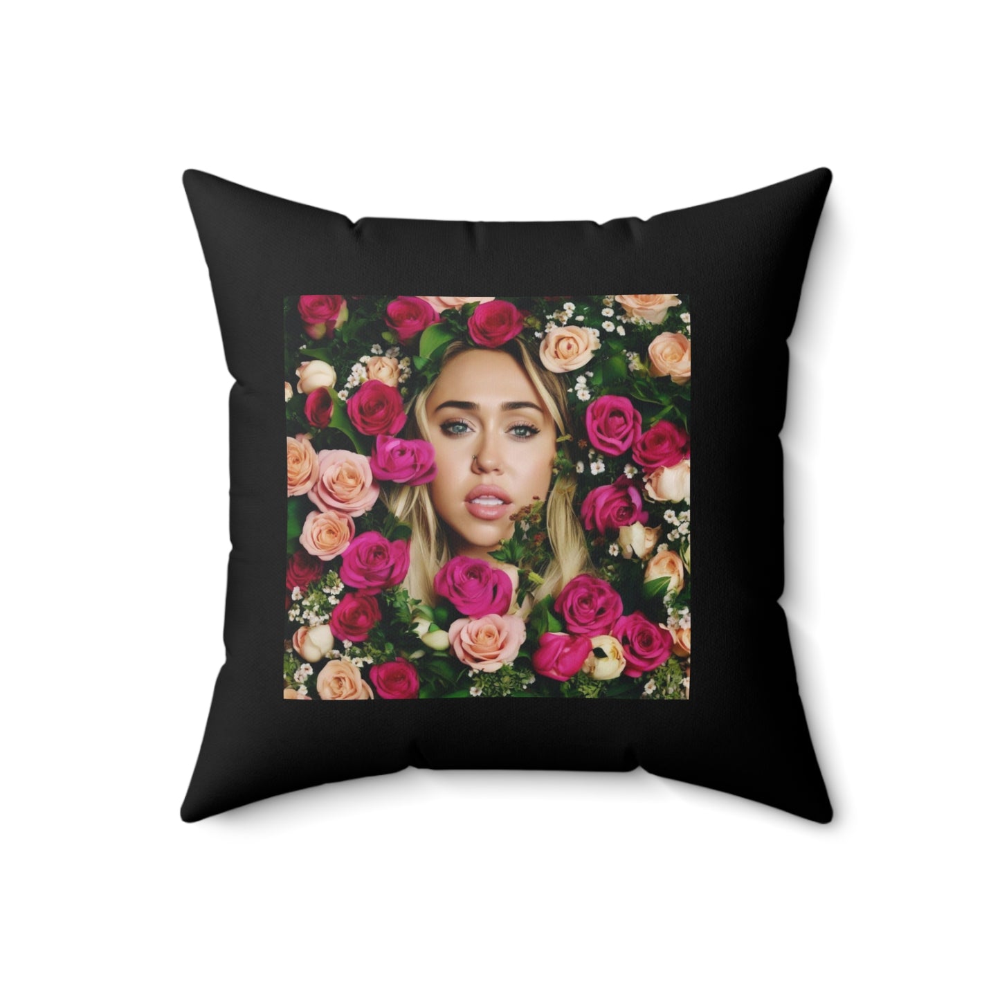 Women Spun Polyester Square Pillow