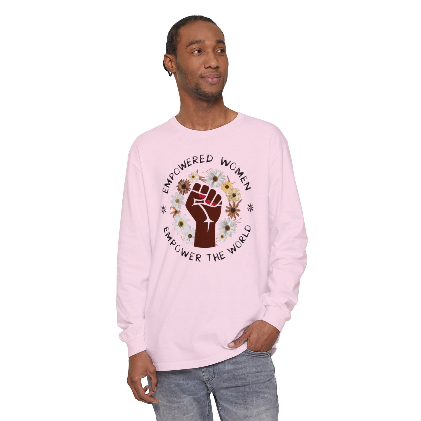 Empowered Women Women Garment-dyed Long Sleeve T-Shirt
